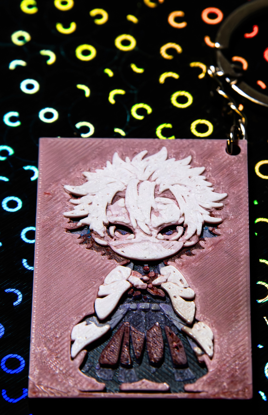 π Kokushibo Chibi Keychain β 3D Demon Slayer Villain Series (Exclusive)