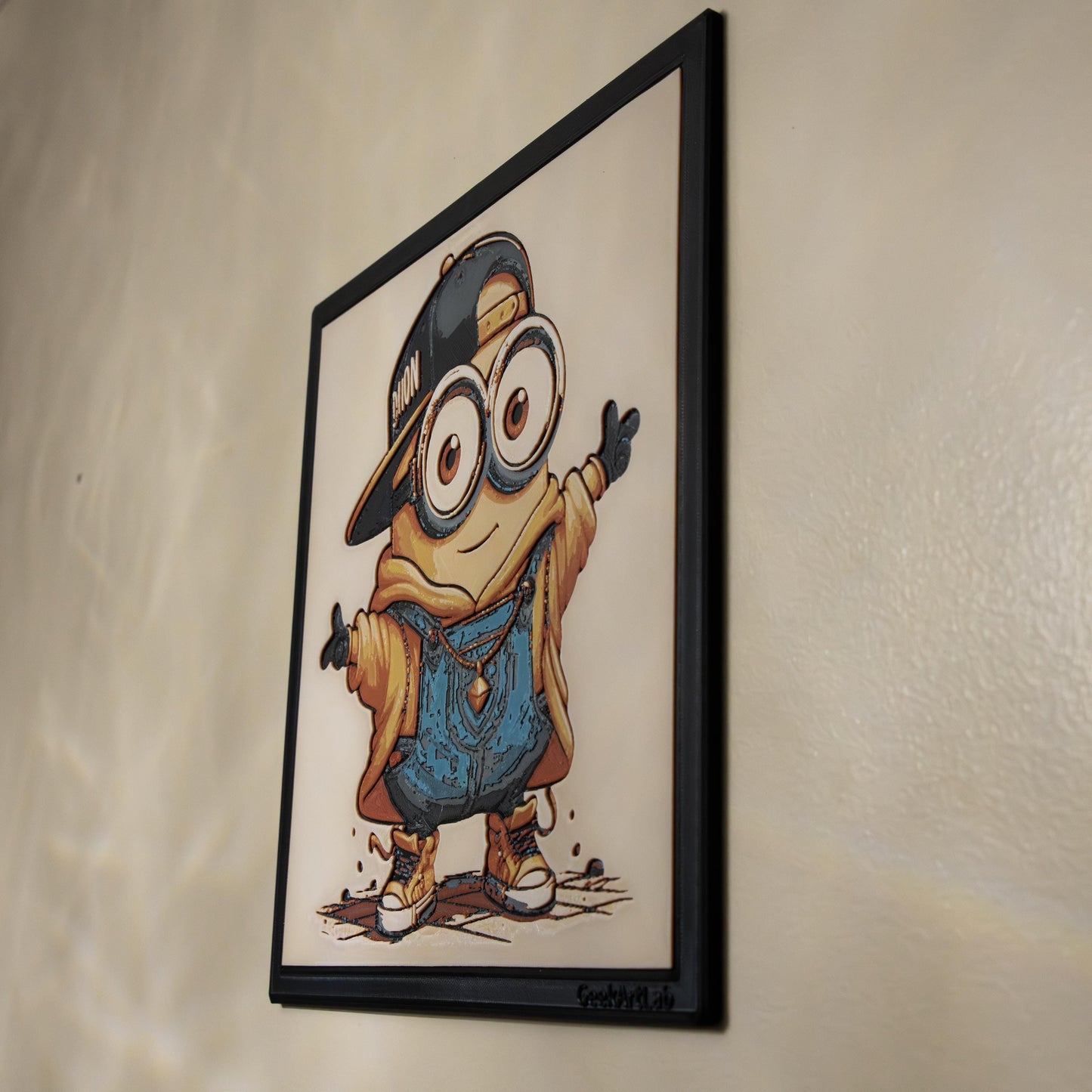 Minion Rockstar - Anime Art | 3d Filament Painting