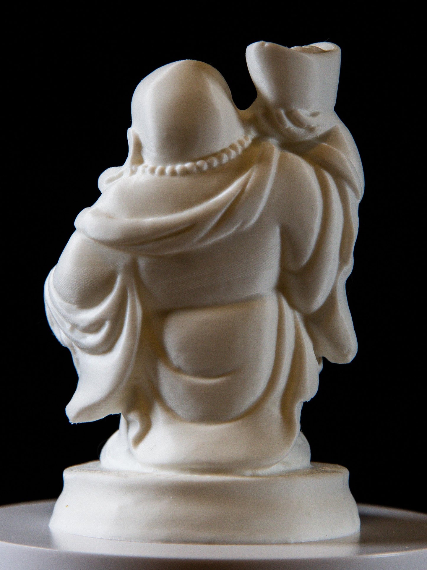 Laughing Buddha Holding Gold Ingot – Feng Shui Wealth & Happiness Statue | Prosperity and Luck Charm | Spiritual Home Decor