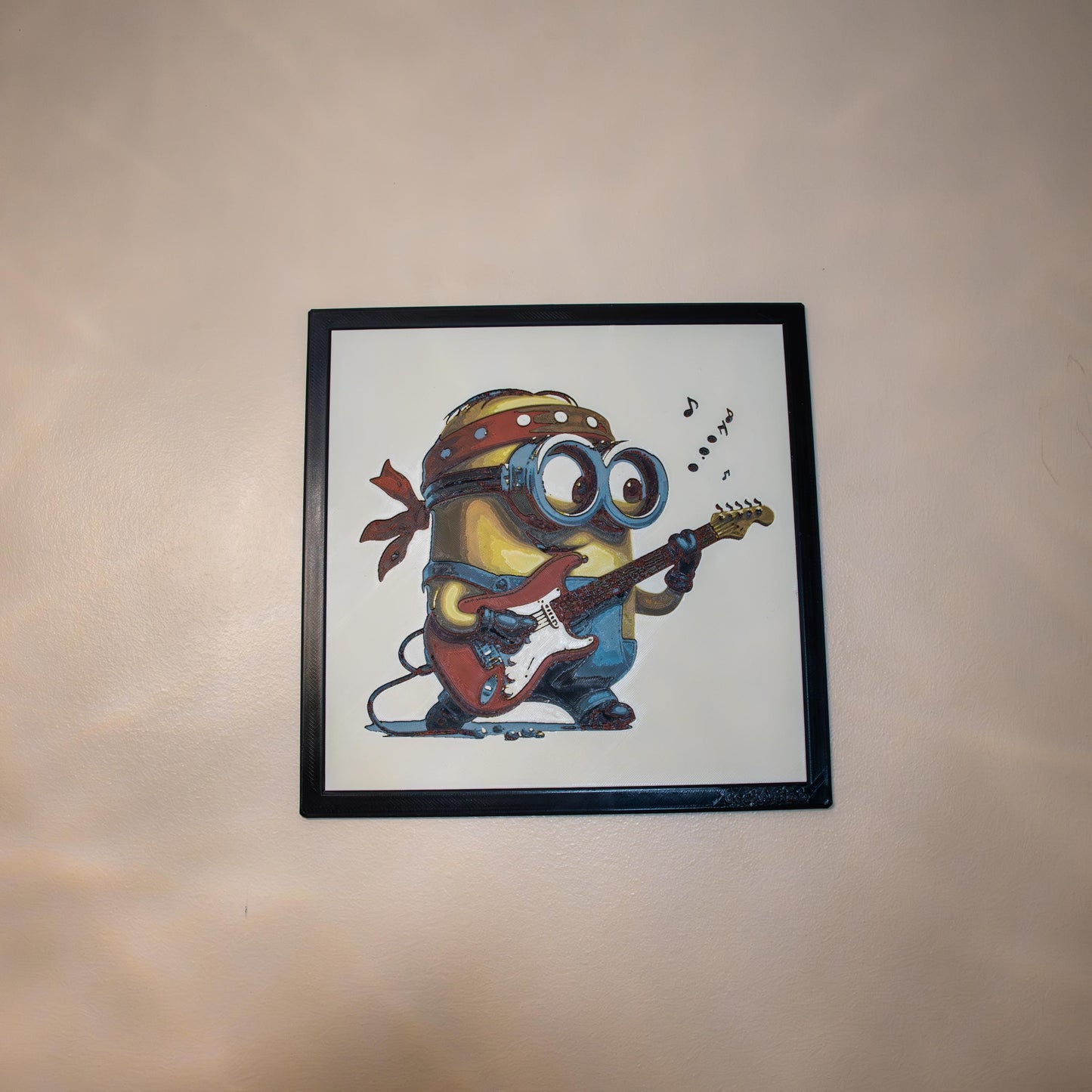 Rock Star Minion - Anime Art | 3d Filament Painting