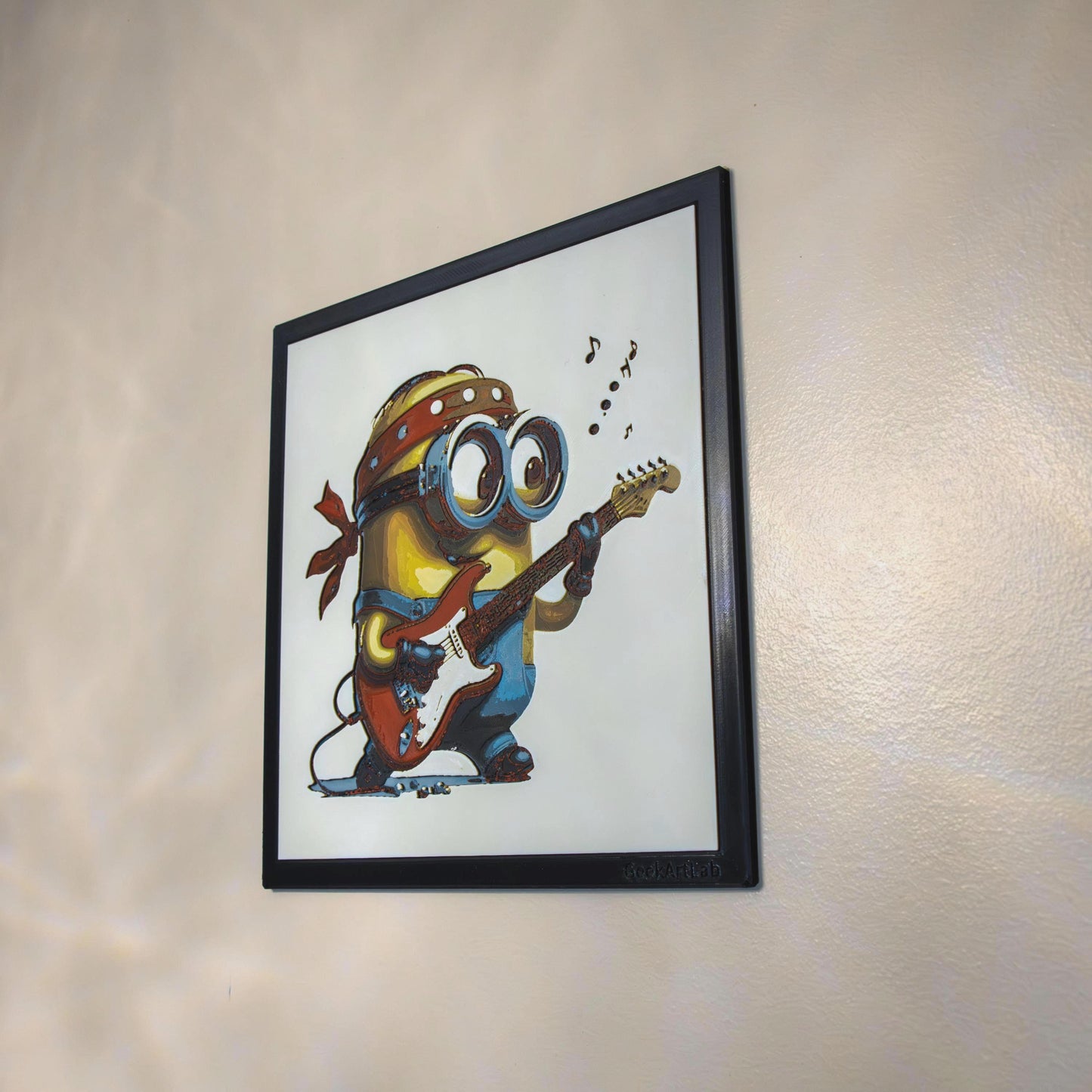 Rock Star Minion - Anime Art | 3d Filament Painting