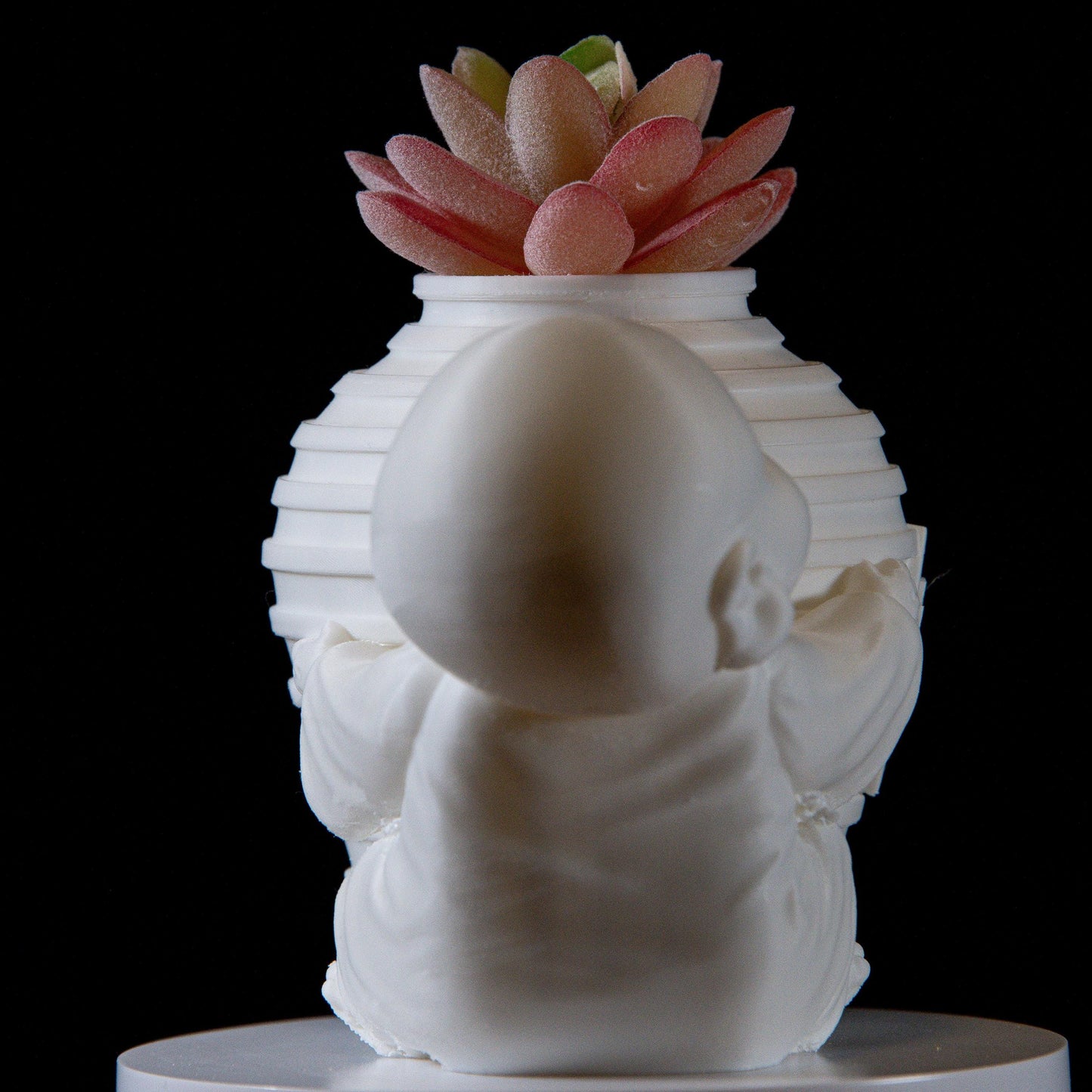 Laughing buddha succulent planter - Elegant home decor fengshui