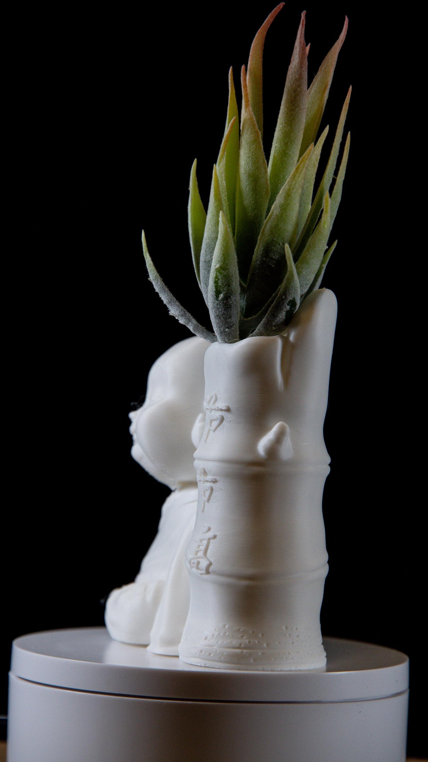 Laughing Buddha Bamboo Vase – Feng Shui Zen Decor | Spiritual Home & Office Ornament | Meditation and Tranquility Gift