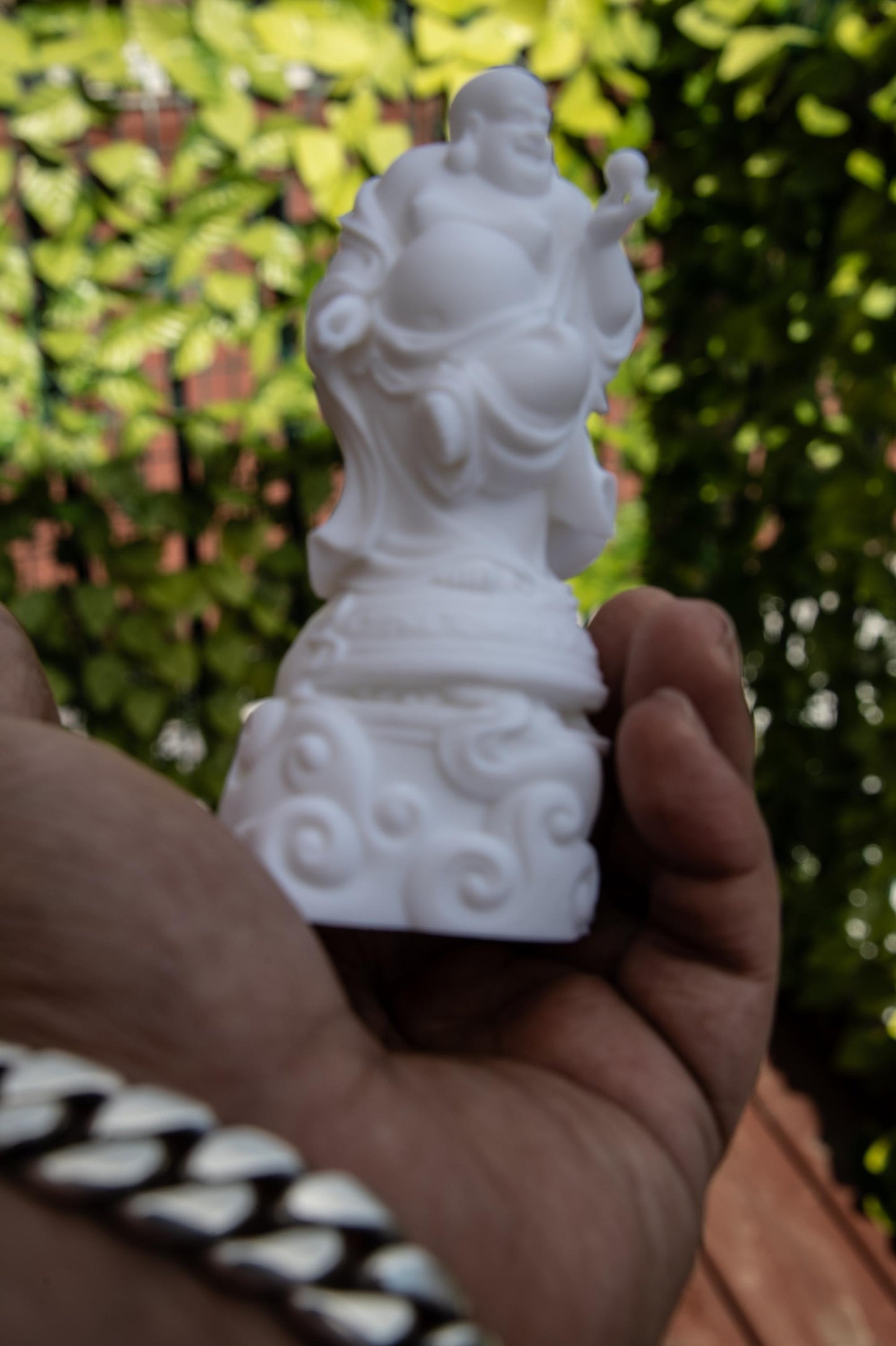 Laughing Buddha with Pearl of Wisdom – Feng Shui Fortune & Enlightenment Statue | Spiritual Home and Office Decor