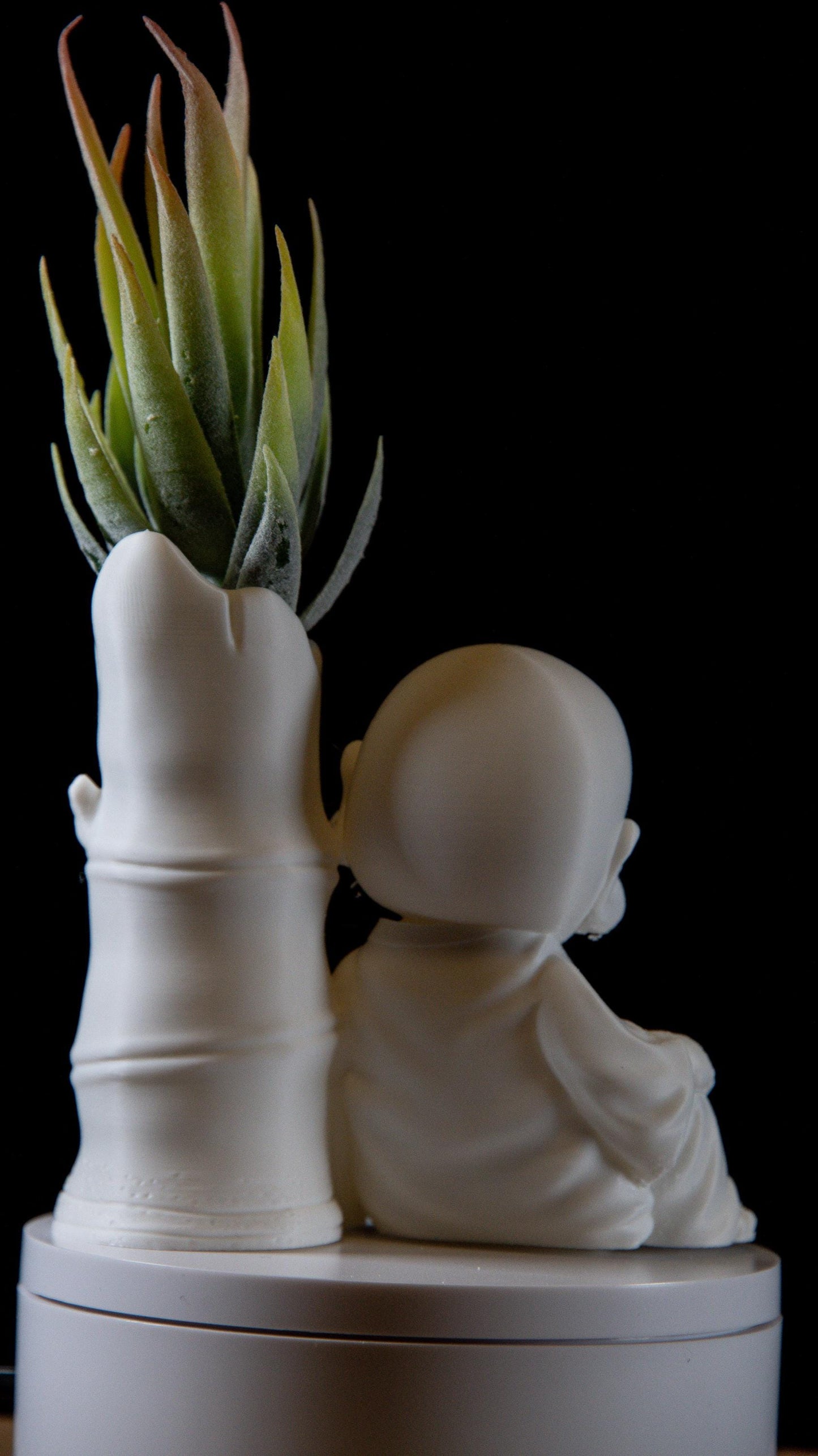 Laughing Buddha Bamboo Vase – Feng Shui Zen Decor | Spiritual Home & Office Ornament | Meditation and Tranquility Gift