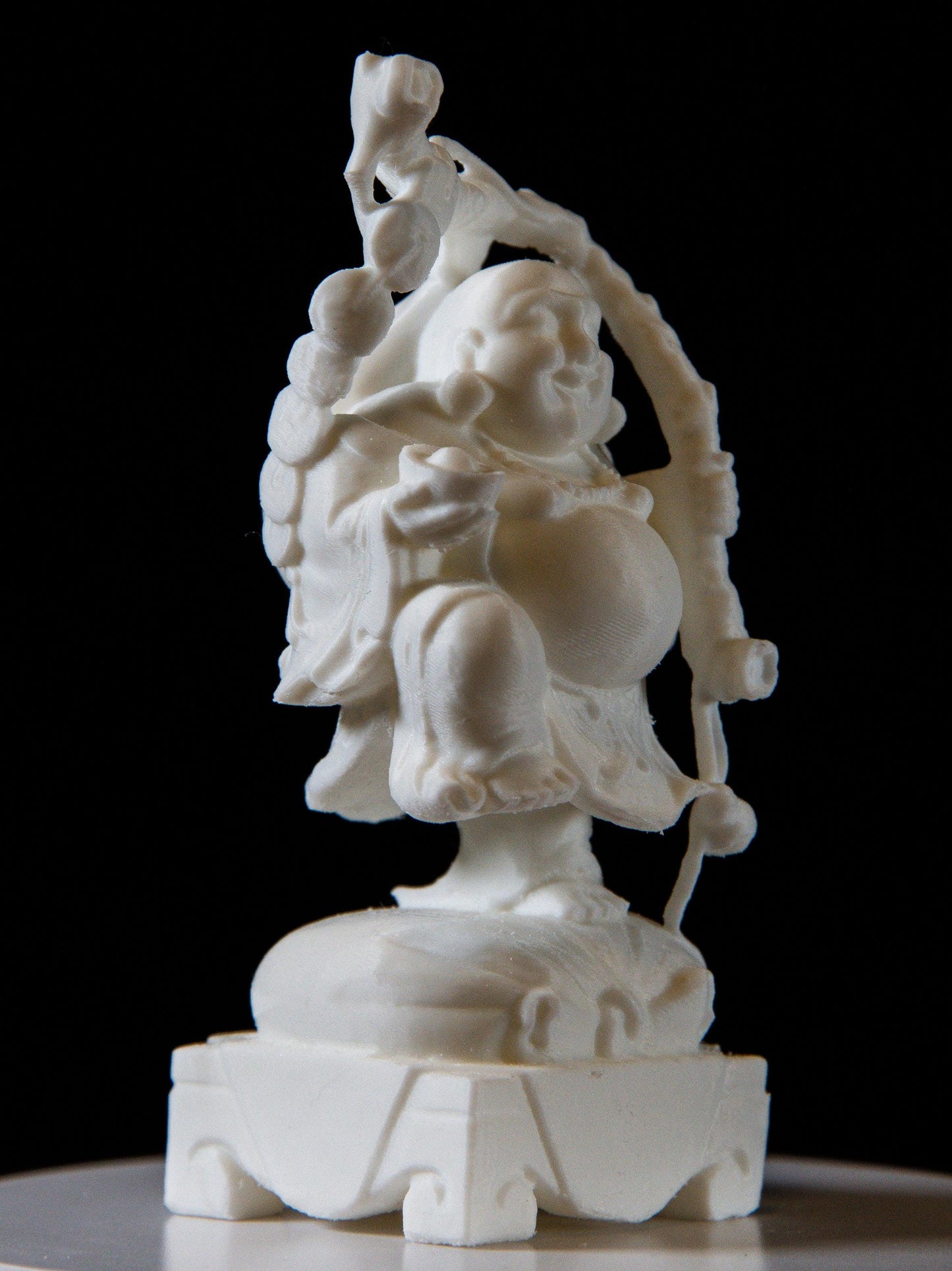 Laughing Buddha on Swing – Feng Shui Happiness & Wealth Statue | Lucky Charm for Home and Office | Spiritual Zen Decor
