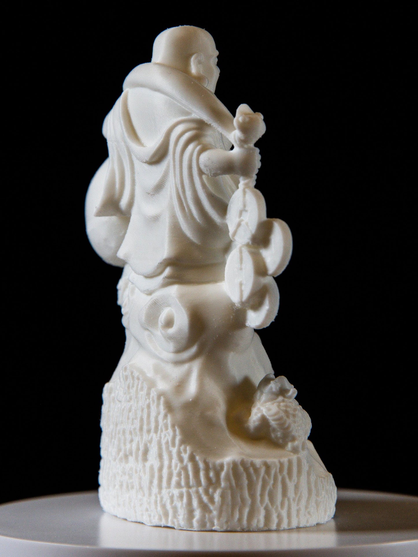 Laughing Buddha with Lucky Coins and Treasure Bag – Feng Shui Fortune Statue | Prosperity and Abundance Symbol | Home & Office Decor