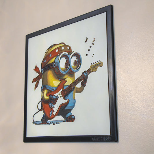 Rock Star Minion - Anime Art | 3d Filament Painting