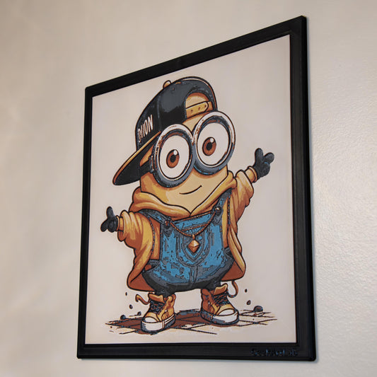 Minion Rockstar - Anime Art | 3d Filament Painting