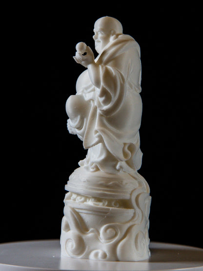 Laughing Buddha with Pearl of Wisdom – Feng Shui Fortune & Enlightenment Statue | Spiritual Home and Office Decor