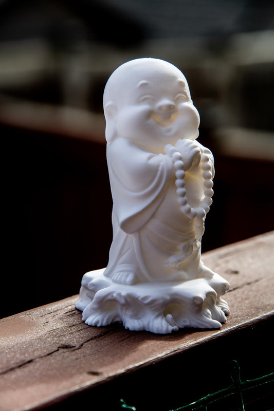 Laughing Buddha cute with Prayer Beads