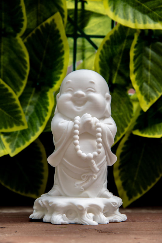 Laughing Buddha cute with Prayer Beads