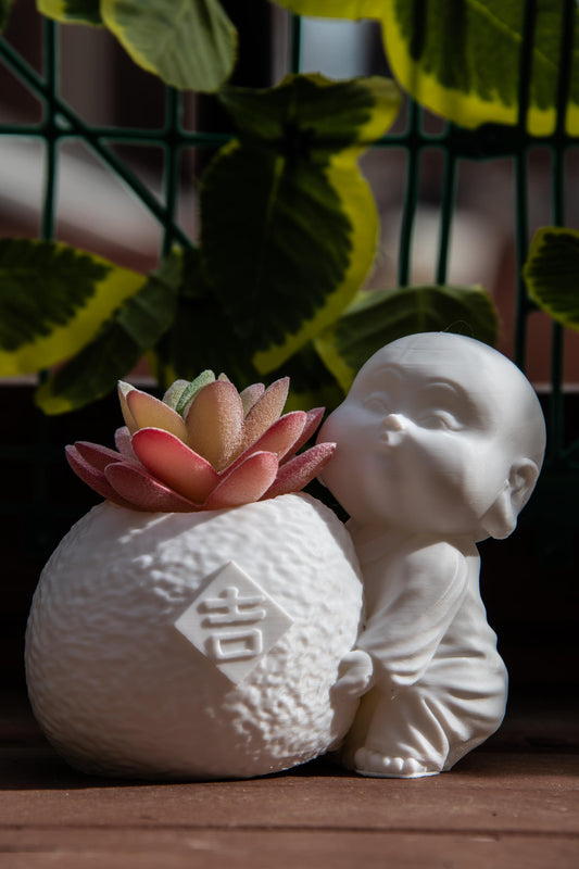 Laughing Buddha Succulent Planter – Elegant Home Décor Gift
