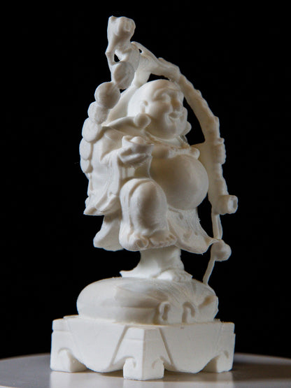 Laughing Buddha on Swing – Feng Shui Happiness & Wealth Statue | Lucky Charm for Home and Office | Spiritual Zen Decor